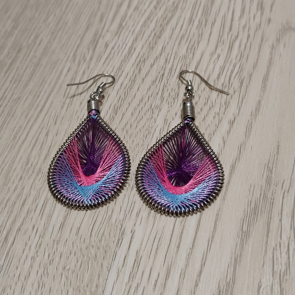 Elegant Multicolor Teardrop Earrings
